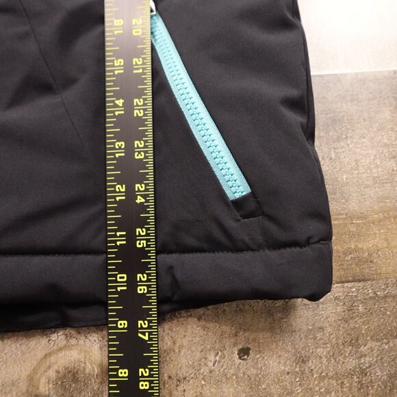 Spyder Women’s Medium Black Ski Jacket Aqua Zip F17 Winter Snow - Picture 6 of 13